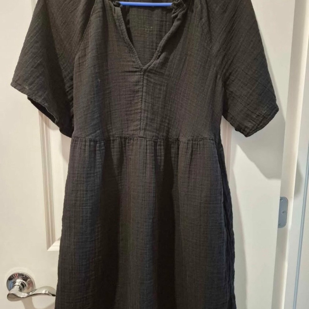 Old Navy Black Midi Dress